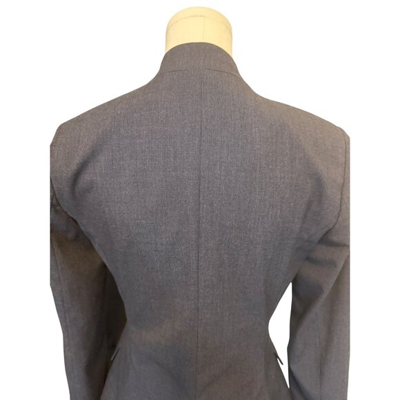 2/$30 ZARA Size 2 Basic Collection Blazer Jacket Dark Navy/Gray - Picture 11 of 14